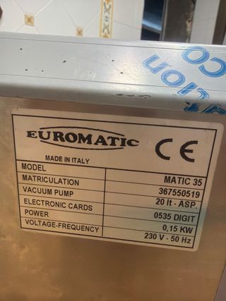 Envasadora al vacío industrial