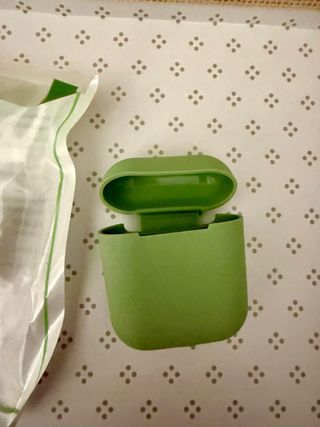 Funda silicona Carcasa AirPods Verde
