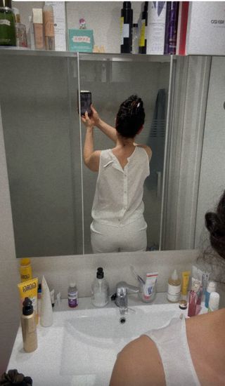 Mono largo blanco, muy bonito, nuevo Sin Usar