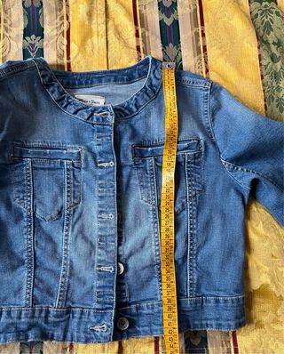 Giubbino Stradivarius denim blu