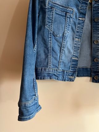 Giubbino Stradivarius denim blu