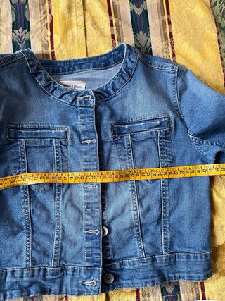 Giubbino Stradivarius denim blu