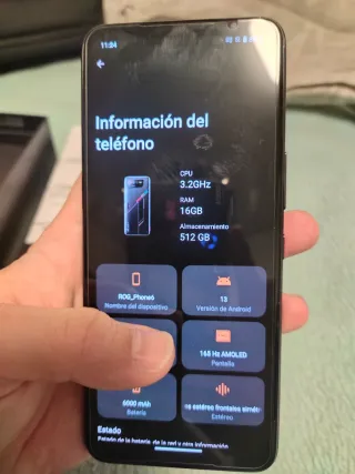 Asus ROG Phone 6 512GB 16GB RAM Negro