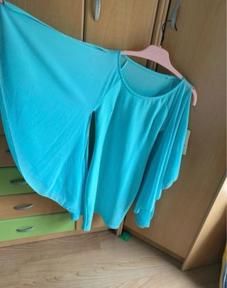 Vestido azul turquesa talla única