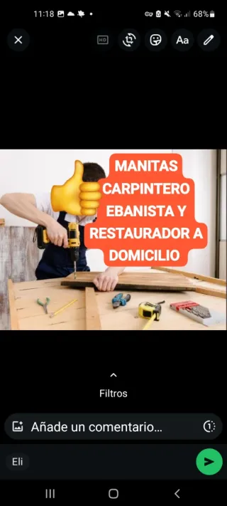 Carpintero,Manitas,Ebanista a Domicilio Madrid.