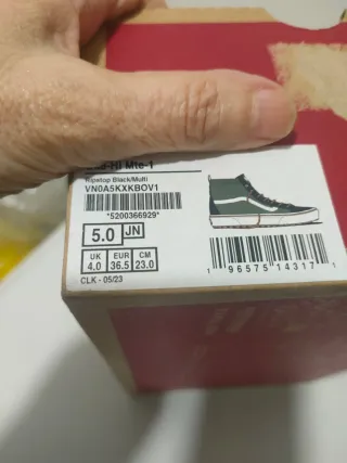 Zapatillas Vans Talla 36.5