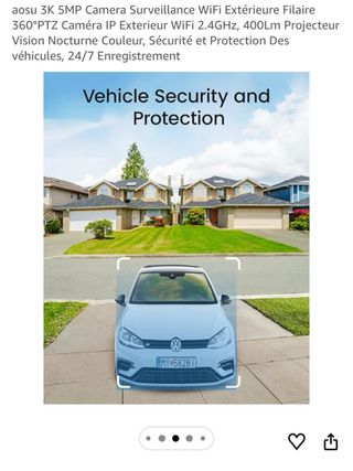 aosu Cámara Vigilancia WiFi 3K 5MP PTZ