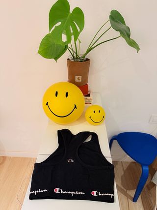 Sujetador Deportivo Champion Negro Talla M