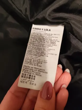 Abrigo borreguillo Bimba y Lola Negro