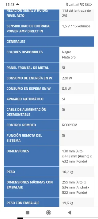 Amplificador Marantz Model 40n Negro