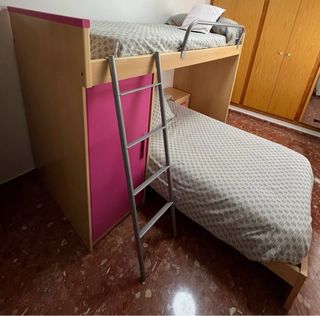 Litera con mesita y escritorio