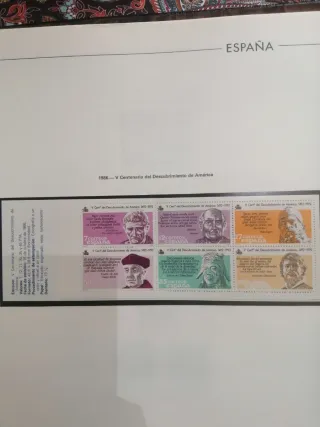 Serie sellos V centenario descubrimiento 1982