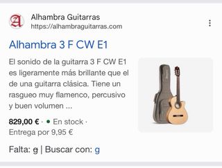 Guitarra Alhambra Nueva