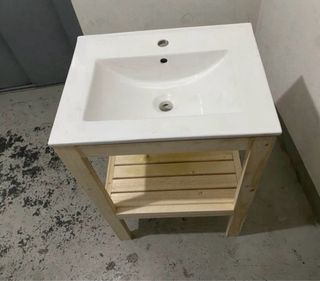 Mueble lavabo baño y espejo