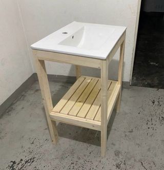 Mueble lavabo baño y espejo