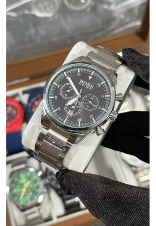 Reloj Hugo Boss Negro y Plateado