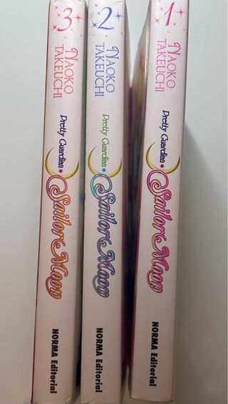 Los primeros 3 libros de la saga de Sailor Moon