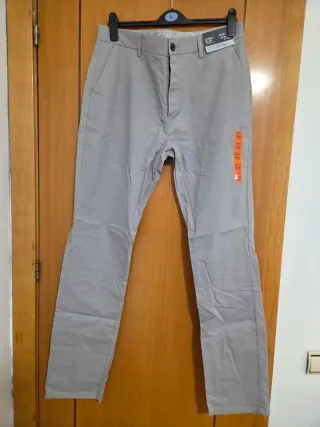 Pantalón chino George gris hombre Talla 42