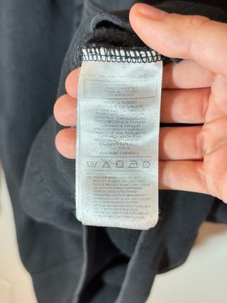 Sudadera Adidas Negra con Rayas Grises