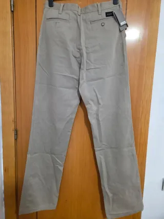 Pantalón chino hombre beige