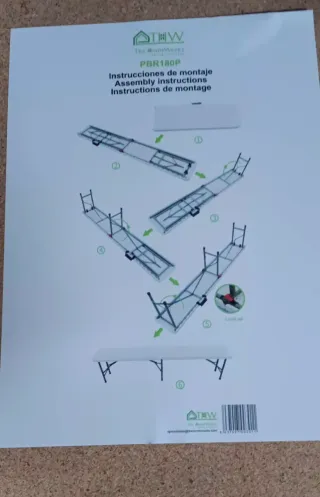 Banco plegable 180cm