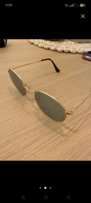 Gafas Ray-Ban Redondas Doradas y Plateadas