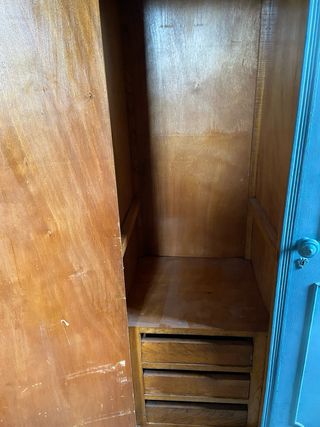 Armario antiguo madera 2 puertas