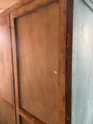 Armario antiguo madera 2 puertas