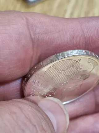 Moneda  Plata 925 400 años Leyes Kepler