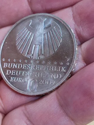 Moneda  Plata 925 400 años Leyes Kepler