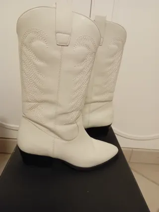 Stivali Lorenzo Mari bianchi Tg 39