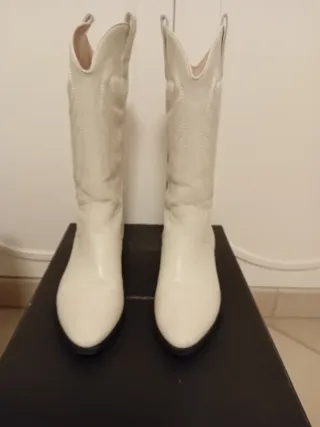 Stivali Lorenzo Mari bianchi Tg 39