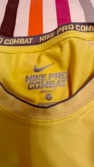 Camiseta Nike Pro Compression Amarilla Talla M