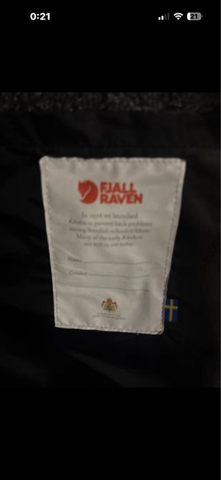 Mochila Fjallraven Negra 16L