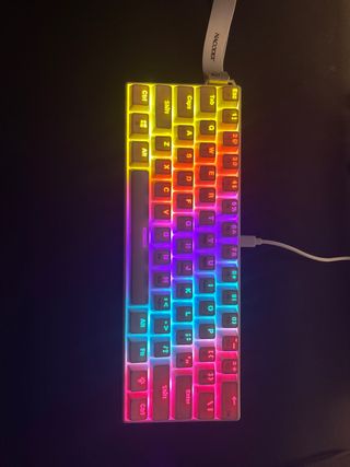 Teclado Mecánico 60% NACODEX NK61 Blanco RGB