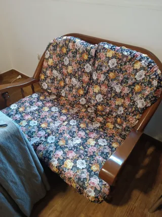 Divano a 2 posti con motivo floreale