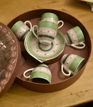 Set 6 Tazzine Caffè Porcellana