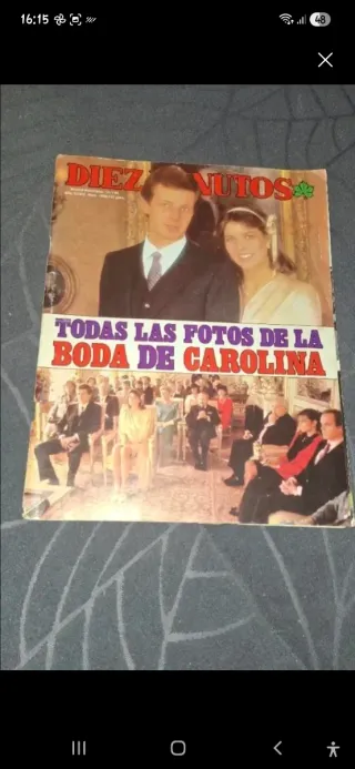 Revista Diez Minutos Boda Carolina