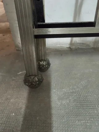 Cama antigua de bronce latón niquelado