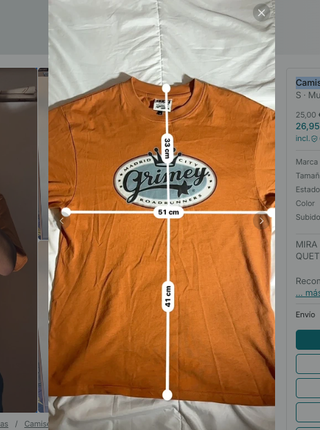 Camiseta Grimey Naranja Talla s