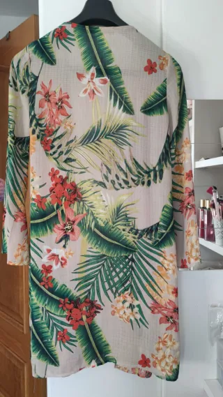 Kimono Jusdepom Estampado Tropical Talla M-L