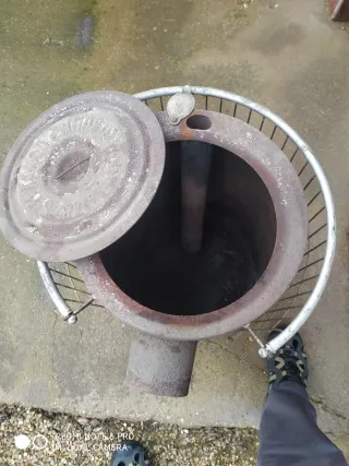 Estufa de leña de hierro