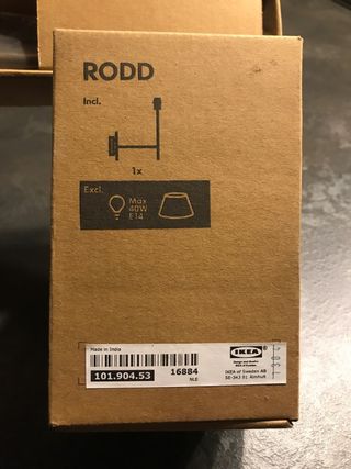 Lampada da parete IKEA RODD