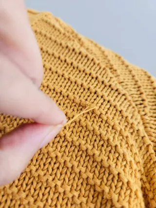 Jersey de punto amarillo