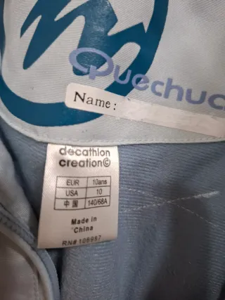 Conjunto Ropa Esquiar Niña.Talla 10