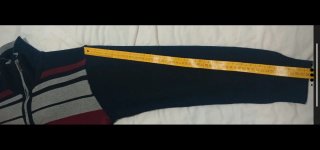 Jersey de hombre rayas cuello alto lana