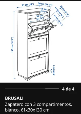 Zapatero Ikea Blanco