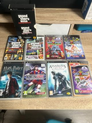 Pack PSP 3004 Vibrant Blue + Cámara + 8 juegos