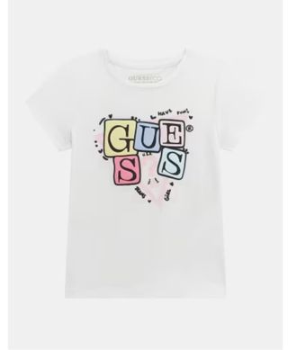 Camiseta Guess Bebé Blanca Estampada