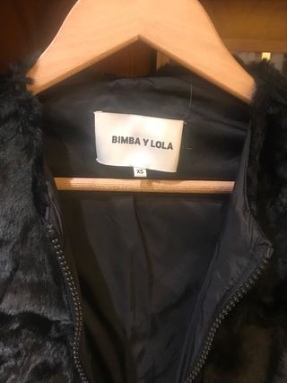 Abrigo Piel Sintética BIMBA Y LOLA Negro XS